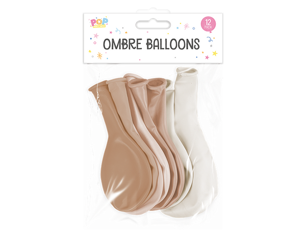 Metallic Ombre Balloons - (12 Pack)
