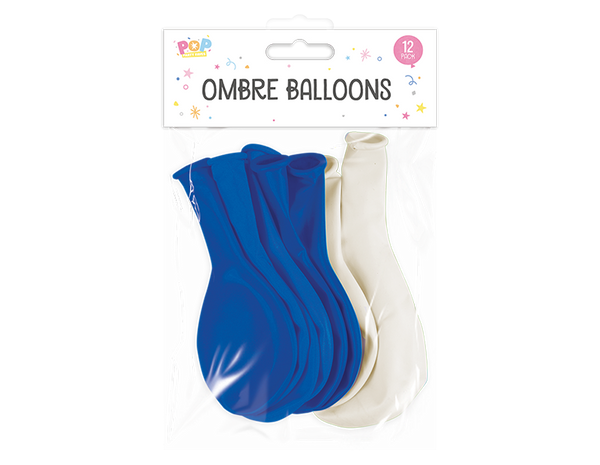 Metallic Ombre Balloons - (12 Pack)