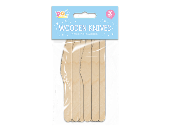 Wooden Knives - (20 Pack)