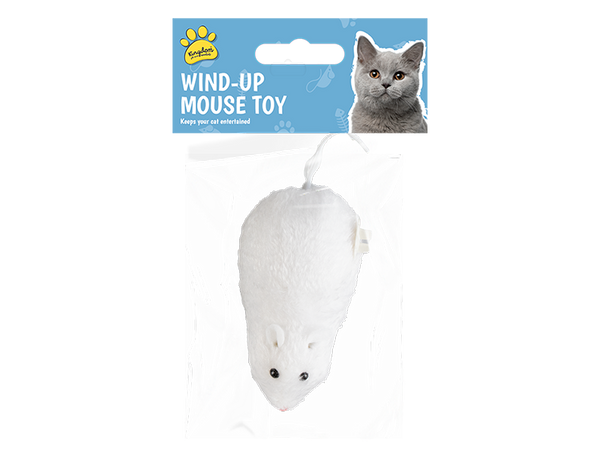Cat Wind-Up Play Mouse in 3 Assorted Colours