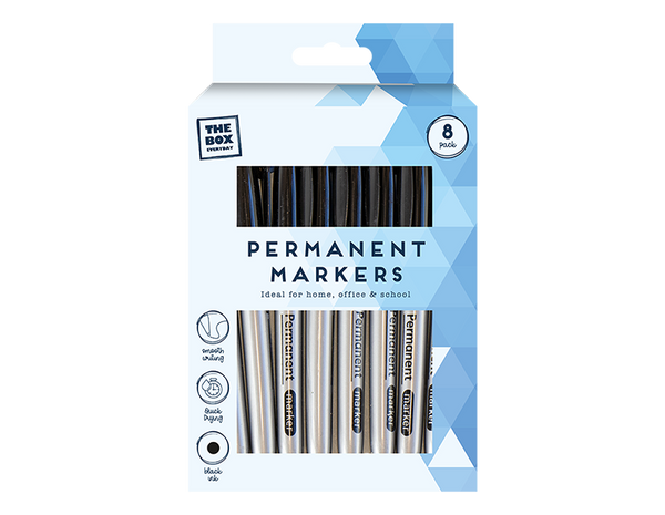 Permanent Markers - (8 Pack)