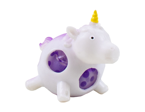 Squishy Crystal Bead Unicorn in 4 Assorted Colours