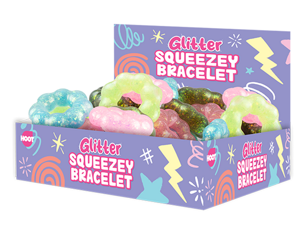 Glitter Squeezey Bracelet in 6 Assorted Colours