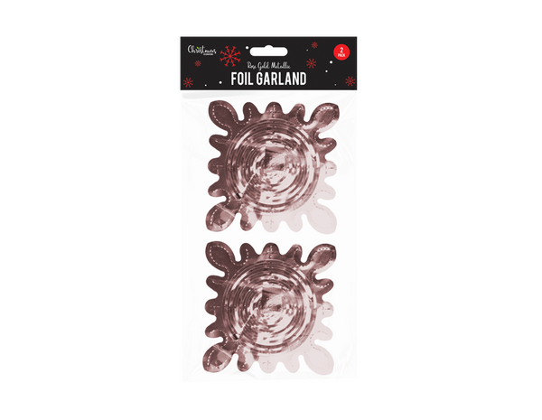 Rose Gold Foil Garland - (2 Pack)