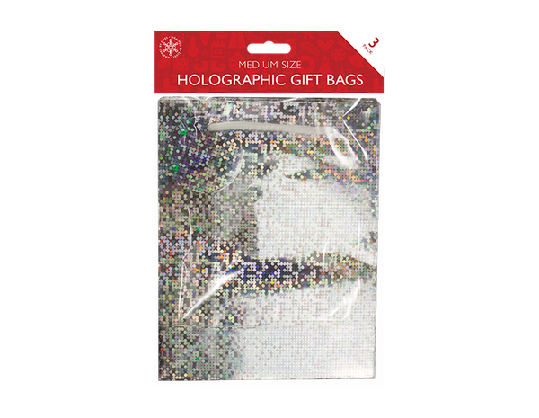 Holographic Medium Gift Bags - (3 Pack)