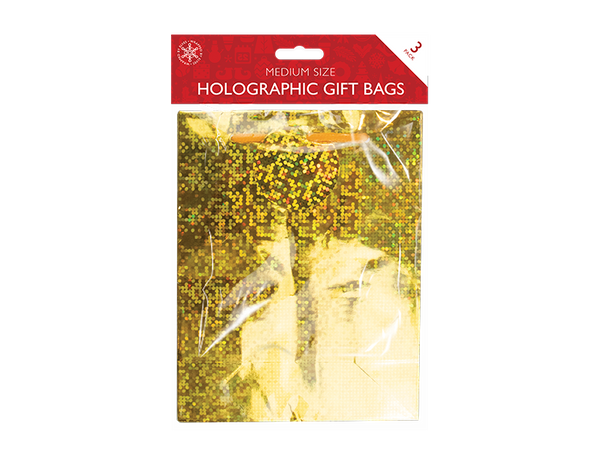 Holographic Medium Gift Bags - (3 Pack)