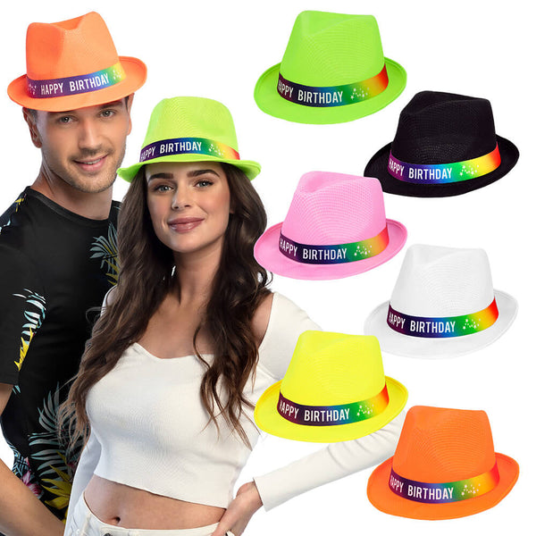 Funky 'HAPPY BIRTHDAY' Hat  in 6 Assorted Colours