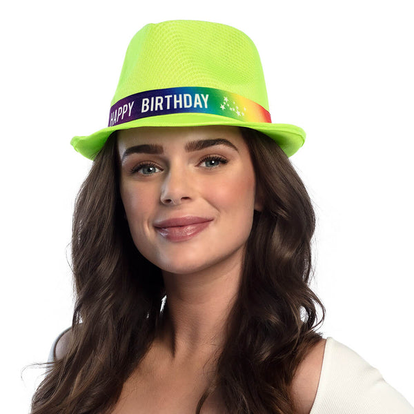Funky 'HAPPY BIRTHDAY' Hat  in 6 Assorted Colours