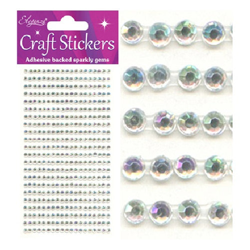 Craft Stickers 418 gems Iridescent No.42 (3mm)