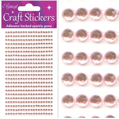 Craft Stickers 418 gems Pearl Pink No.21 (3mm)