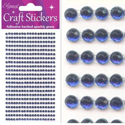 Craft Stickers 418 gems Sapphire Blue No.72 (3mm)