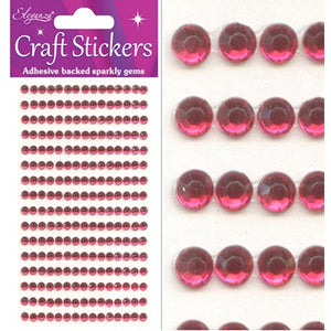 Craft Stickers 240 gems Hot Pink No.34 (4mm)