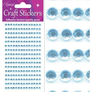Eleganza Craft Stickers 240 gems Pearl Blue No.25 ( 4mm )