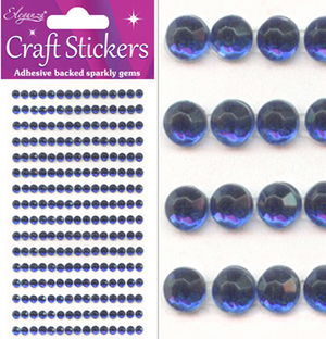 Eleganza Craft Stickers 240 gems Sapphire Blue No.72 (4mm )