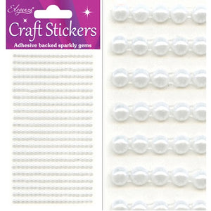 Craft Stickers 418 Pearls White No.01 (3mm)