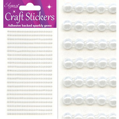 Craft Stickers 418 Pearls White No.01 (3mm)