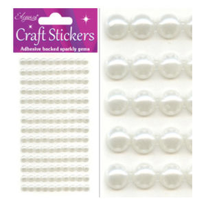 Eleganza Craft Stickers Pearls Ivory No.61 ( 6mm x 140)