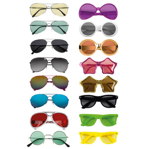 Party glasses Assortment in 16 assorted Designs