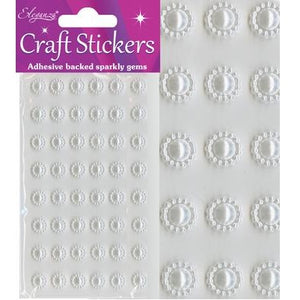 Craft Stickers Sun Pearl White No.01