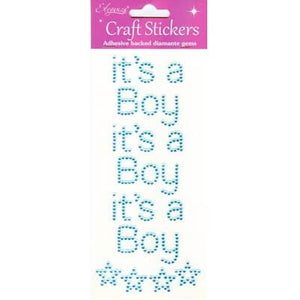 Craft Stickers It's a Boy Pearl Blue No.25