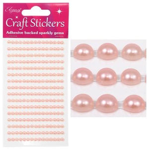 Craft Stickers 240 Pearls Pink No.21 (4mm)