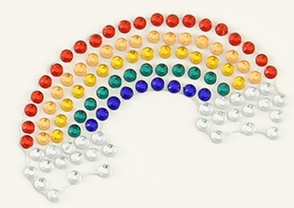 Eleganza Craft Sticker Diamante Rainbow (8 pack)