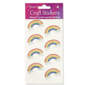 Eleganza Craft Sticker Diamante Rainbow (8 pack)