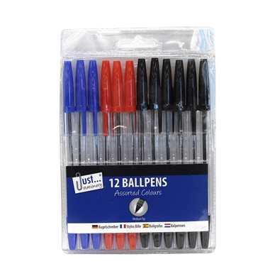 12 Assorted Ballpoint Pens