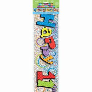 Happy 11th Birthday Prism Banner (12 ft)