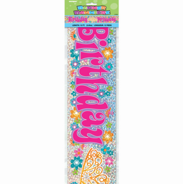 Birthday Princess Prism Banner (12 ft)