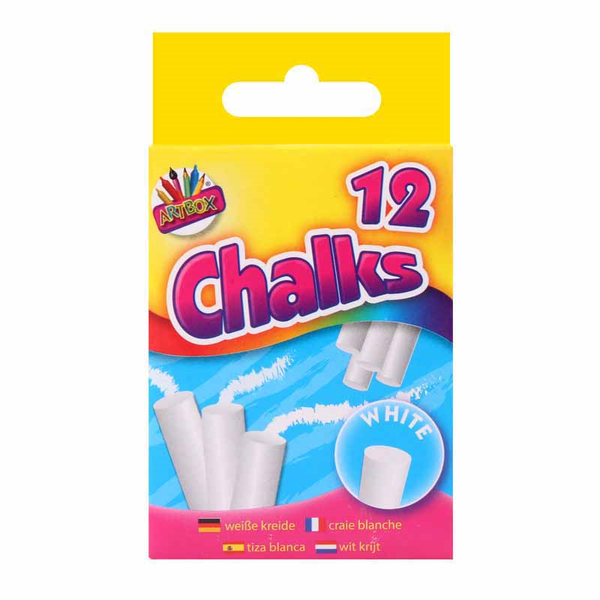 White Chalks In hanging box (12 Pack)