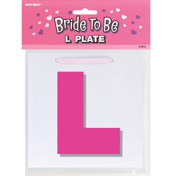 Bride To Be L Plate