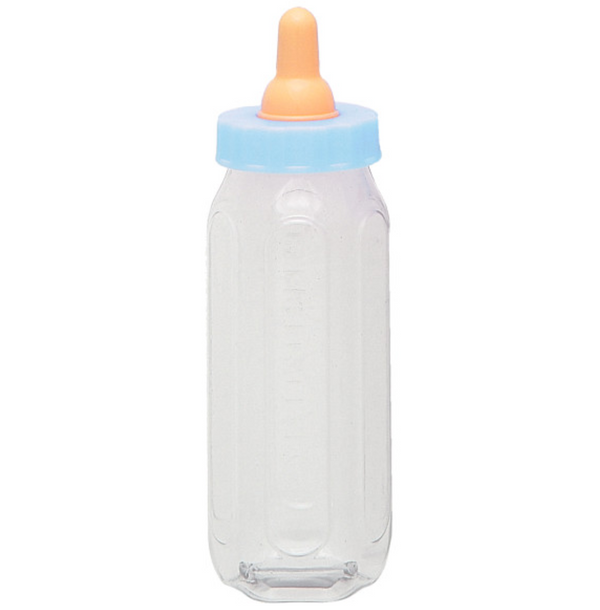Blue Fillable Baby Bottle Favor 5" (2 Pack)