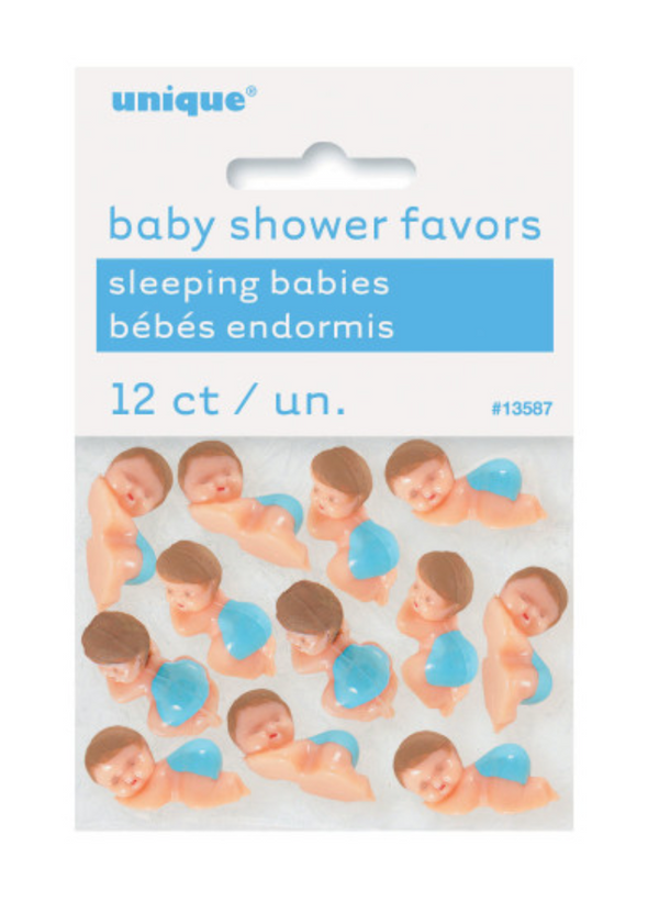 Baby with Blue Diaper Favors (12 Pack)