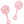 Load image into Gallery viewer, Pink Baby Rattle Favors 2.5&quot; (6 Pack)
