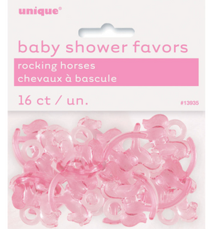 Pink Rocking Horse Favors (16 Pack)
