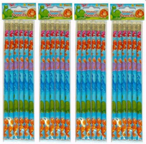 Dinosaur Pencil Set 17cm (6 Pack)