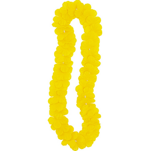 Yellow Hawaiian Flower Lei (42")