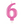 Load image into Gallery viewer, Metallic Pink Number 6 Birthday Candle
