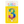 Load image into Gallery viewer, Metallic Rainbow Number 3 Birthday Candle
