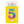 Load image into Gallery viewer, Metallic Rainbow Number 5 Birthday Candle
