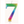 Load image into Gallery viewer, Metallic Rainbow Number 7 Birthday Candle
