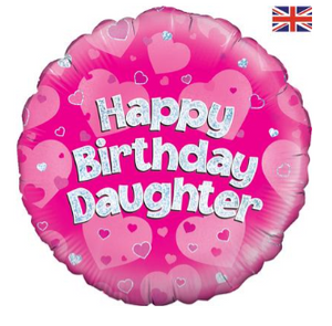 Happy Birthday Daughter Holographic Foil Balloon