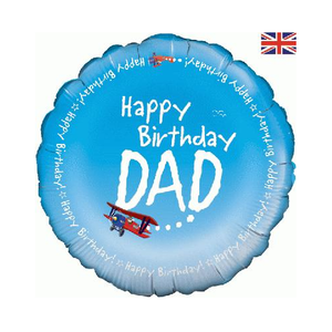 Happy Birthday Dad Foil Balloon (18 inch)