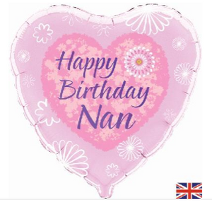 Happy Birthday Nan Foil Balloon (18inch)