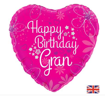 Happy Birthday Gran Foil Balloon (18 inch)