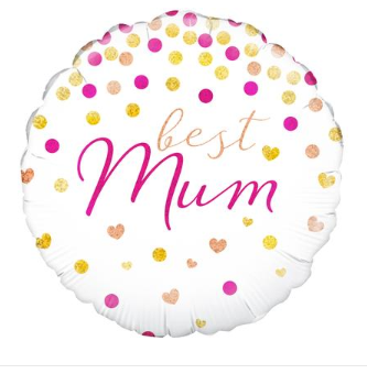 Best Mum Holographic Foil Balloon (18inch)