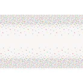 Pink Sprinkles Rectangular Plastic Table Cover (54" x 84")