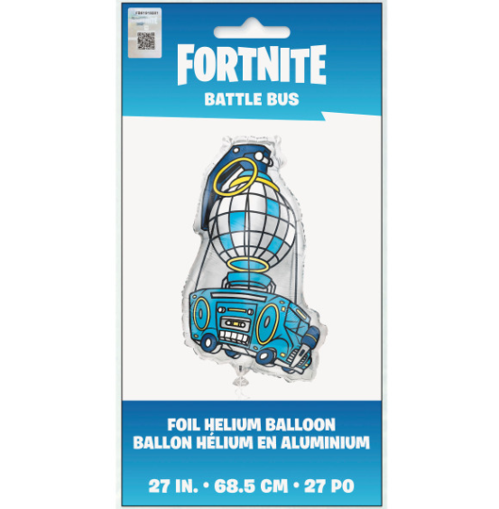 Fortnite Battle Bus Giant Shaped Foil Balloon - (27" )