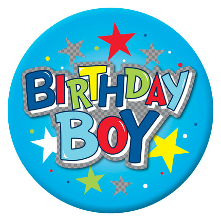 BIRTHDAY BOY GIANT BADGE
